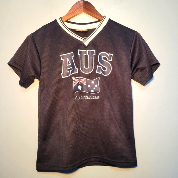 Hoxley Australia Youth Size 12 Short Sleeve Jersey‎ Blue - Picture 1 of 7